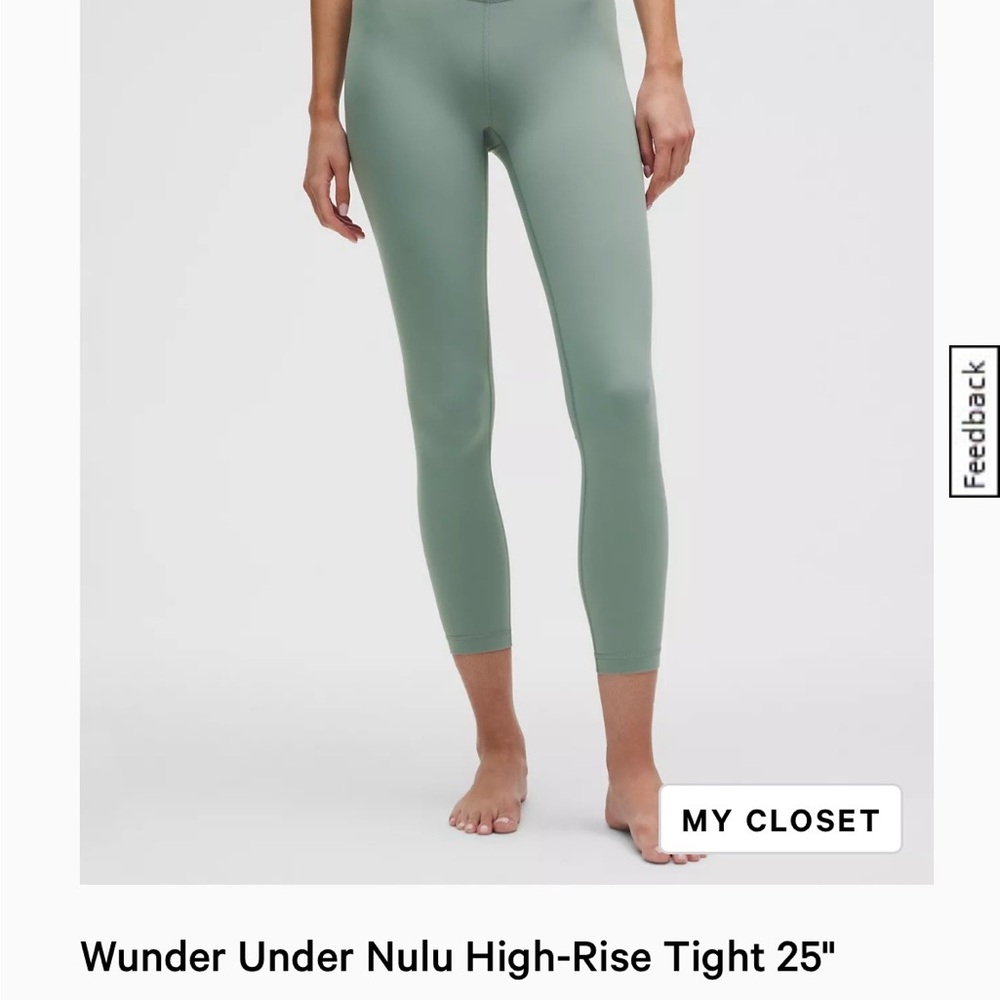 LULULEMON Wunder Under High Rise Tight 25” in Crater Blue